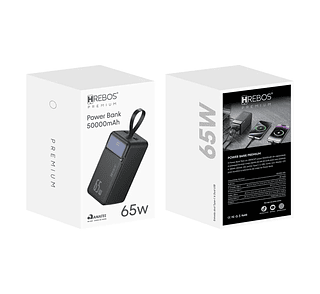 Power Bank Hrebos Premium 50000mAh 65W