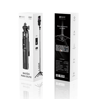 Hrebos Premium | Bastão para Selfie 1,35m