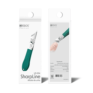 Alicate de Unha SharpLine - Verde Hrebos