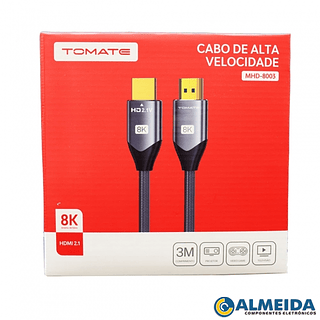 Cabo Hdmi 3M 8K 2.1 Tomate