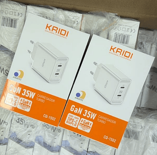 Carregador Turbo 35w Duplo Tipo-C Kaidi