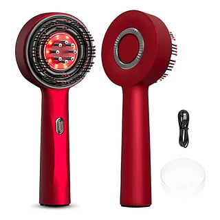 Escova Massagem Capilar Aplicador de Óleo Luz Infravermelho