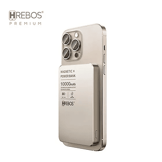 Carregador Power Bank Titanium compatível com Magsafe 10.000mAh Hrebos