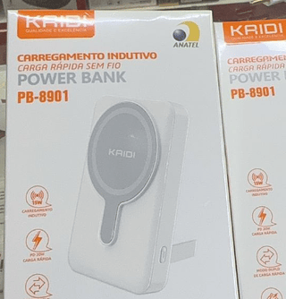 Carregador Portátil 10000 Magnético Indução Magsafe Kaidi