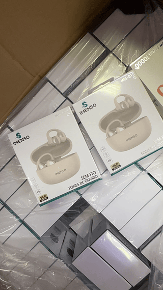 Fone de Ouvido Bluetooth Estilo Brinco Imenso