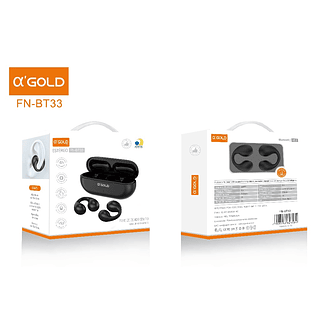 Fone De Ouvido Bluetooth Sem Fio Earcuffs Esportivo A'GOLD