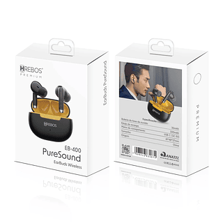 Fone de Ouvido EarBuds Wireless - PureSound Hrebos