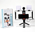 Suporte Estabilizador Videomaker Celular Steadycam + Luz Led