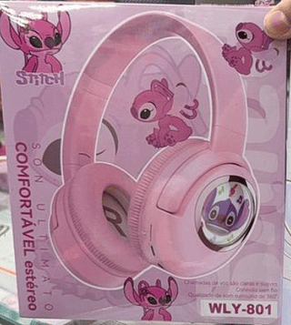Fone de Ouvido Headphone Sem Fio Stitch