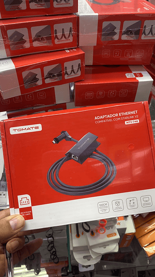 Adaptador Ethernet Cabo Rede Para Starlink V2 Tomate