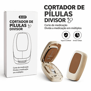 Cortador De Comprimidos Portátil Com Estojo Multifuncional LAY