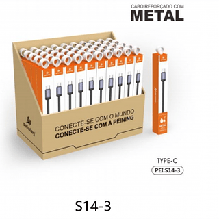 Cabo Reforçado Com Nylon para Tipo-C Android Peining