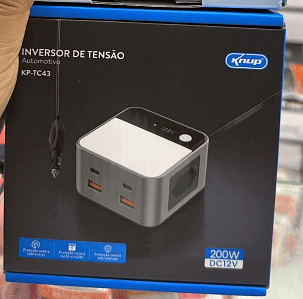 Inversor de Tensão Automotivo 200W Knup