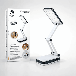 Luminária Led Dobrável Recarregável Mesa Oásis