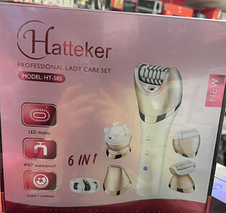 Kit Depilador Feminino 6 em 1 Hatteker