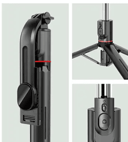 Bastão de Selfie Tripé 1,71m H'maston