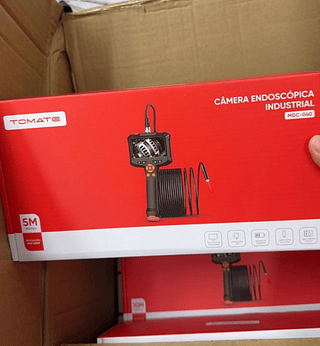 Câmera Endoscópica 8mm Com Cabo 5m Para Inspeções Tomate