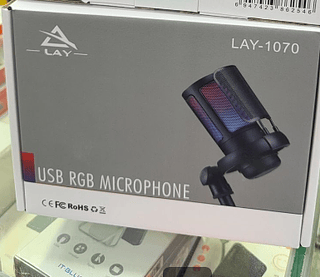 Microfone Rgb Gamer Live Usb Para Computador Lay