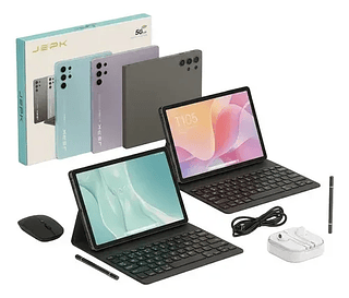 Tablet Chip 8gb Ram + 512gb Android Com Teclado Capa JEPK