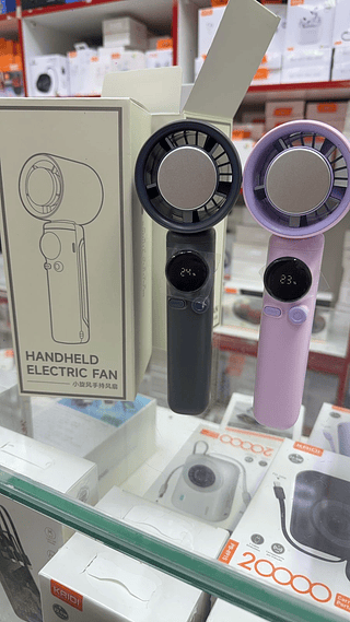 Mini Ventilador Portátil Turbo Recarregável