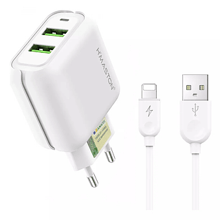 Kit Carregador Turbo 5.1A Duplo 2 USB H'Maston