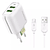 Kit Carregador Turbo 5.1A Duplo 2 USB H'Maston