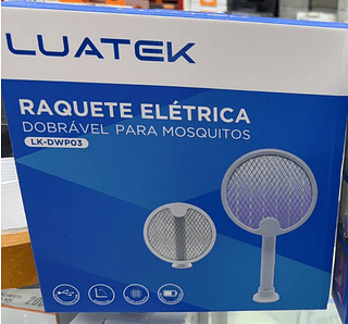 Raquete Mata Mosquito Retrátil Luatek