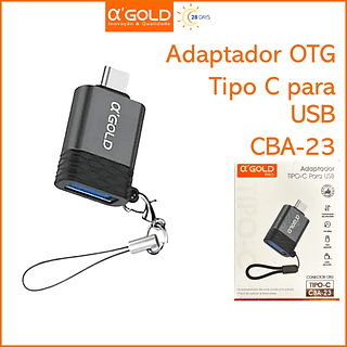 Adaptador OTG Tipo C para USB Transferência de dados A'Gold