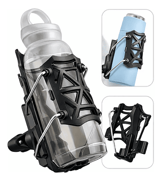 Suporte Ajustável para Garrafa e Copo de Moto e Bike