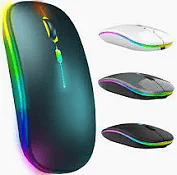 Mouse sem fio Wireless RGB 2 Em 1 H'Maston