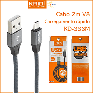 Cabo naylon 2m Kaidi