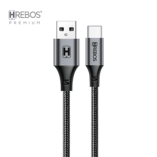 Cabo de Dados Turbo Nylon 60W 1 Metro Hrebos