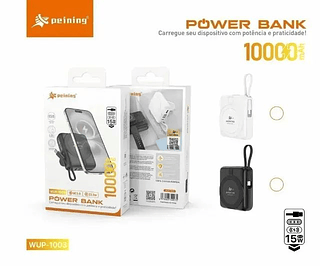 Bateria Portátil Indução 10000mAh Peining