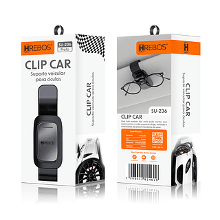 Clip Car - Suporte Veicular para Óculos Hrebos