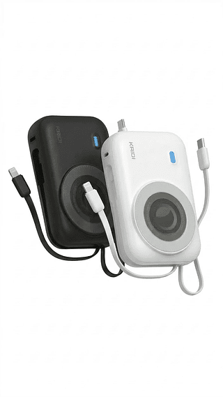 Carregador Portátil 20000mah Indução Kaidi