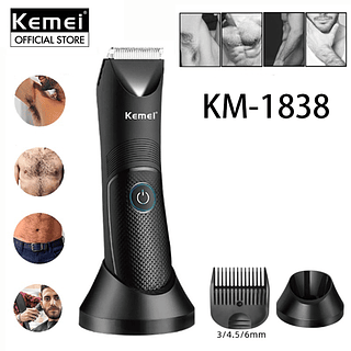 Maquina Kmei A prova de agua Aparador de Pelo Corpo