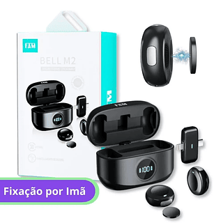 Microfone de Lapela Sem Fio FAM BELL M2