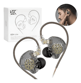 Fone De Ouvido P2 Kz Edx Lite Dj Musical Retorno Palco In-ear