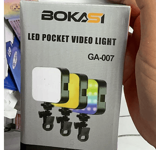 Luz LED Portátil para Gravar Vídeo RGB Bokasi