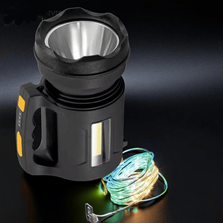 Lanterna Holofote com Fita LED farol portátil recarregável para pesca e acampamento BMAX