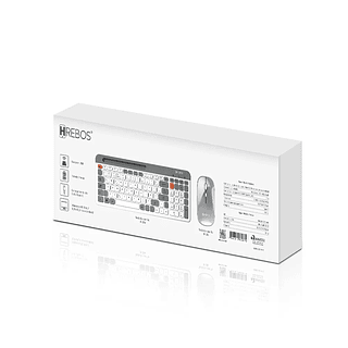 Kit Teclado e Mouse - ArcticType Recarregável Hrebos