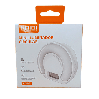 Mini Ring Light com Prendedor Portátil para Selfie e Vídeo Kaidi