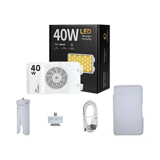 Luz De Preenchimento LED Mini Portátil De 40W Com Bateria Recarregável Para Vídeo