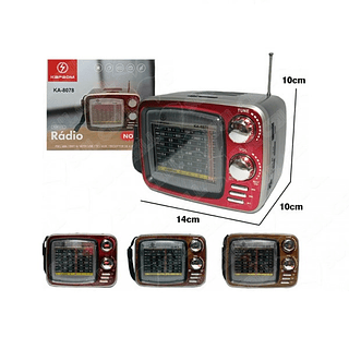 Caixa Som Rádio Retrô Bluetooth Portátil Kapbom