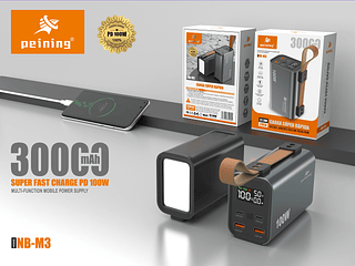 Power Bank Turbo 100w Para Macbook E Notebook 30000mAh Peining