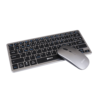 Teclado Sem Fio Recarregável ABNT2 Wireless Bluetooth Hrebos
