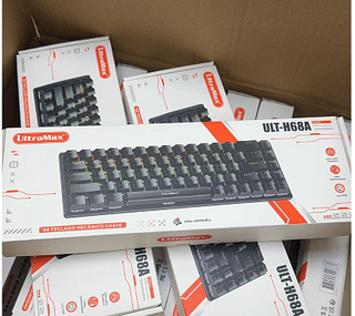 Teclado Gamer Mecânico Chave RGB Com Fio UltraMax