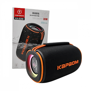 Caixa de Som LED RGB Bluetooth Portátil 30W Kapbom