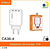Fonte Carregador 3 USB 5.1A a'Gold