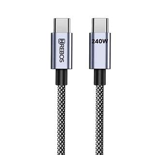 Cabo Type-C Pro Cable Nylon 240W 1M Hrebos